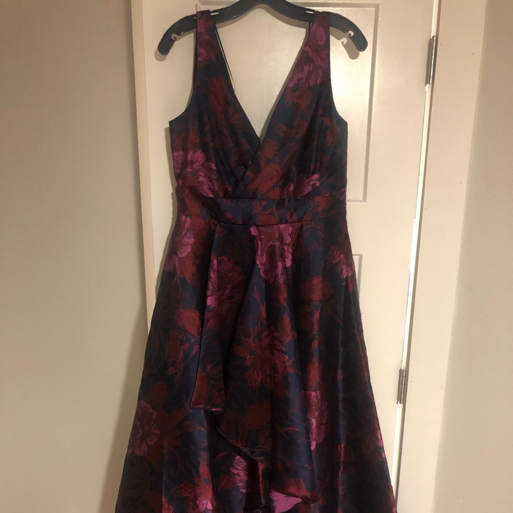 Floral high low gown